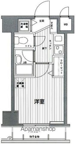 東京メトロ南北線 麻布十番駅 徒歩3分 12階建 築27年の間取り写真