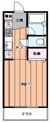 コーポハルの間取り写真