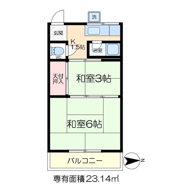 第二しみず荘の間取り