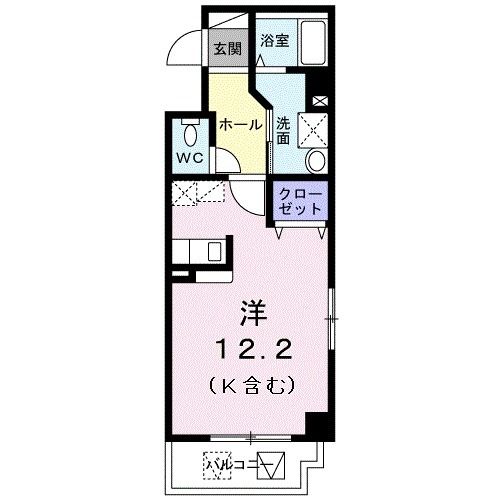 岩国市今津町のマンションの間取り