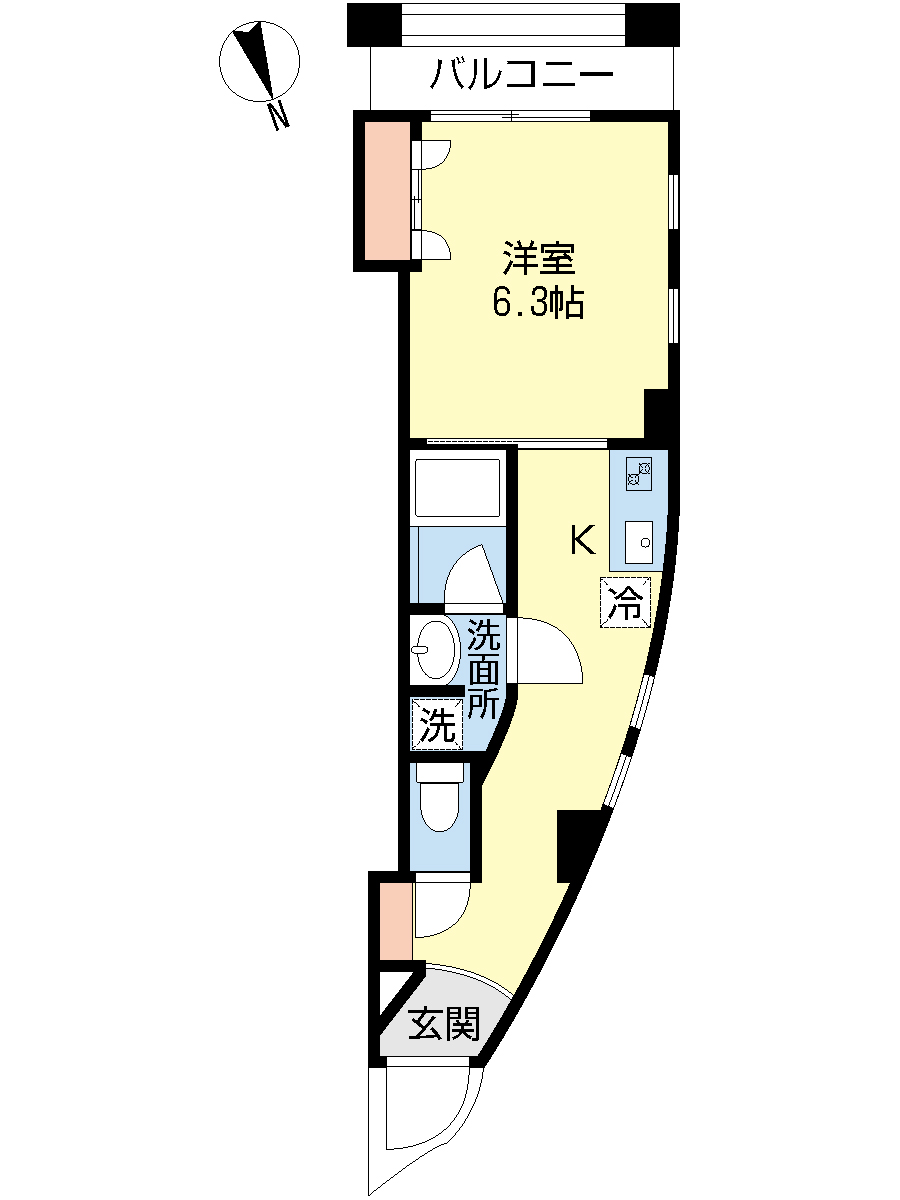 コートサイド山王の間取り