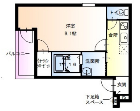 フジパレス小河通V番館の間取り