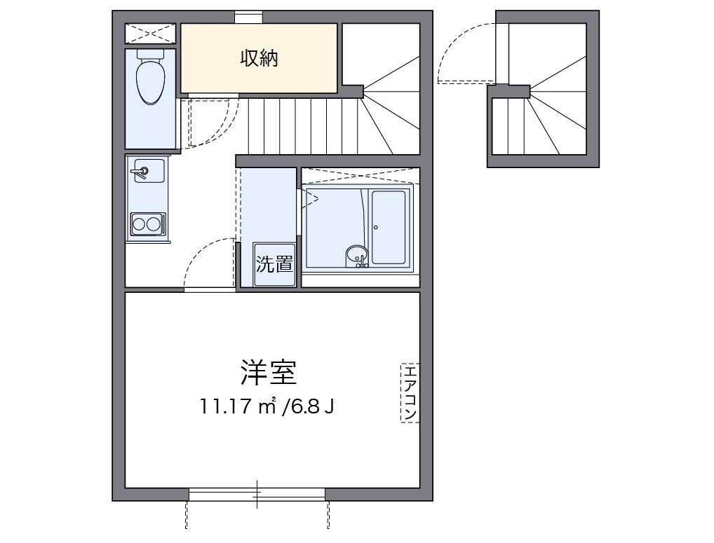 【レオネクストＫＳＭ　Ｐｌｕｓの間取り】