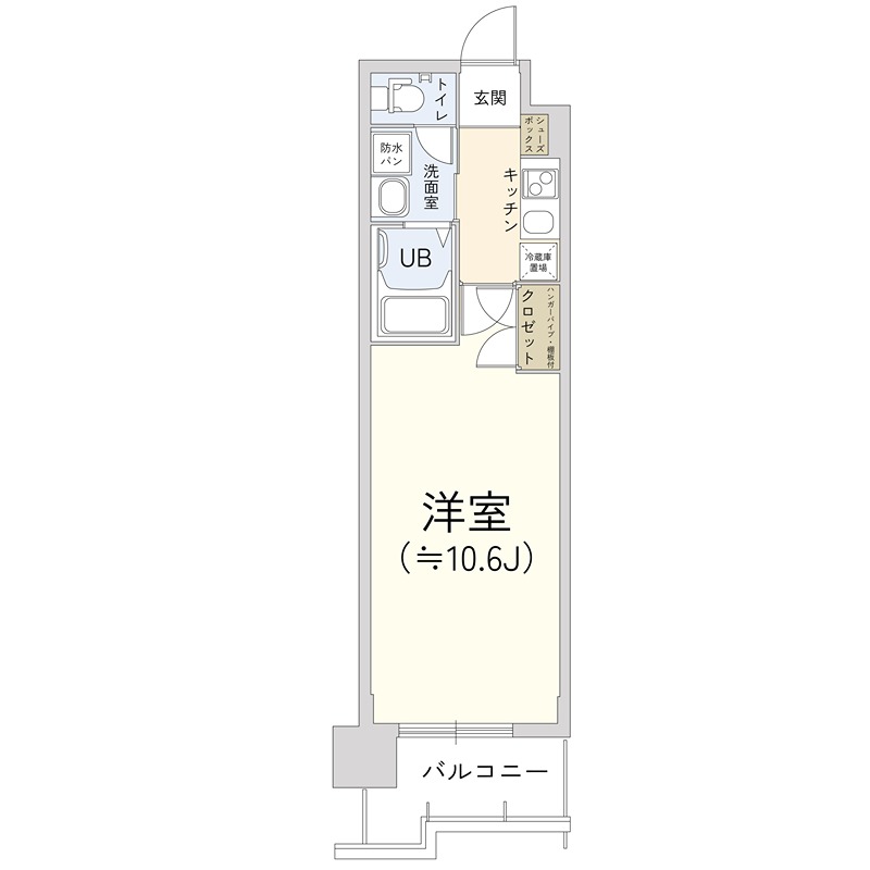 エスライズ新神戸の間取り