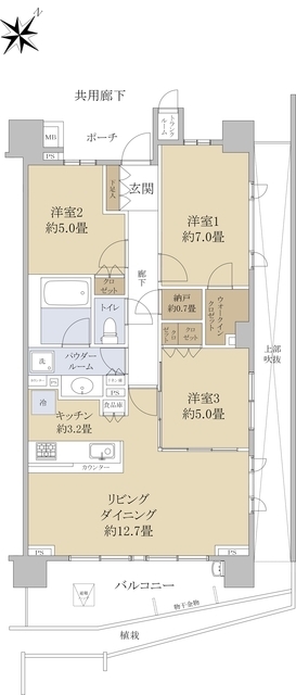 ココテラス横濱戸塚ヒルトップイーストの間取り