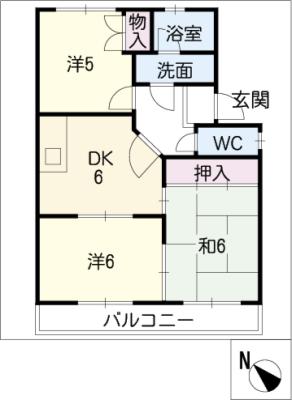 ラフォーレ西沢の間取り