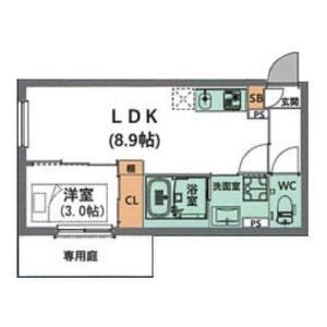 リーデンス名古屋駅西の間取り