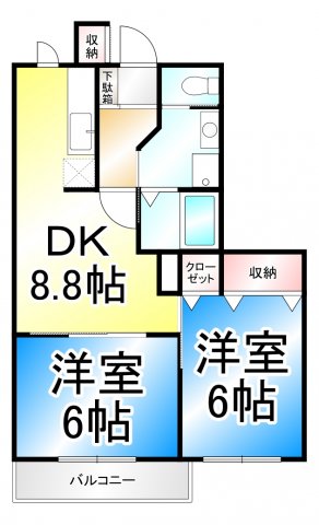 フォーブルY-IIの間取り