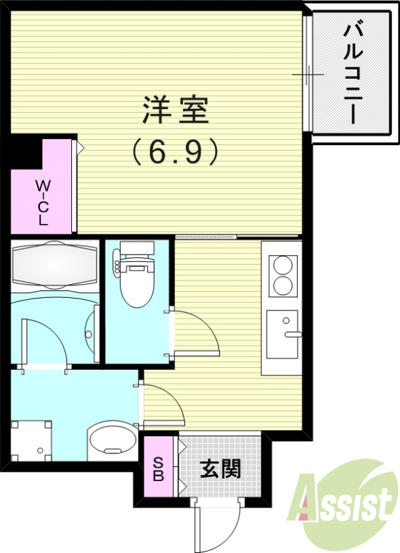 アクシア東有岡の間取り