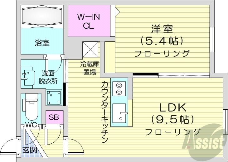 S-RESIDENCE札幌東astrazeの間取り