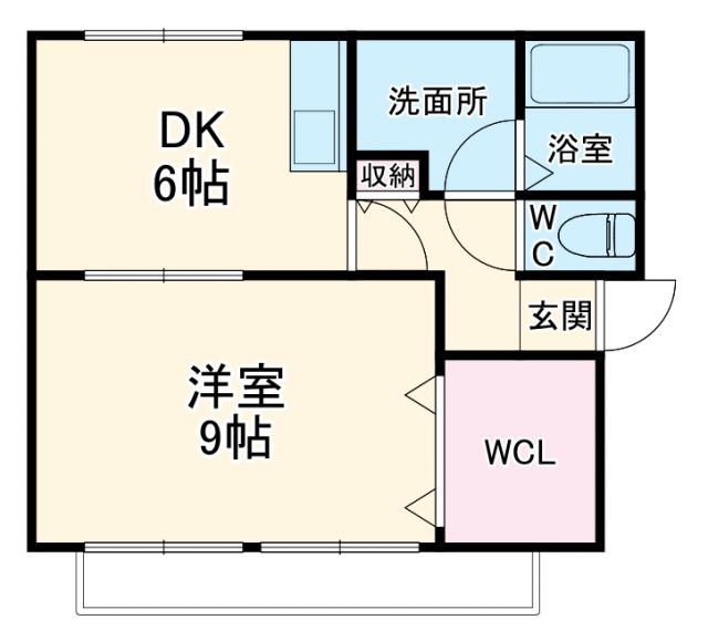 名古屋市熱田区野立町のマンションの間取り