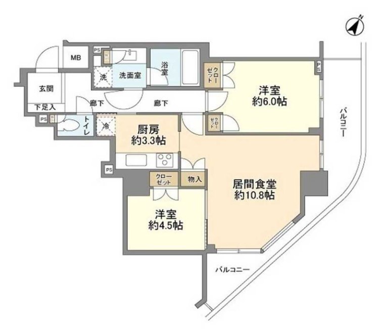 ステーションフロントタワーの間取り