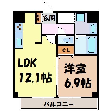 プレサンスＮＡＧＯＹＡ桜通ビッグビートの間取り