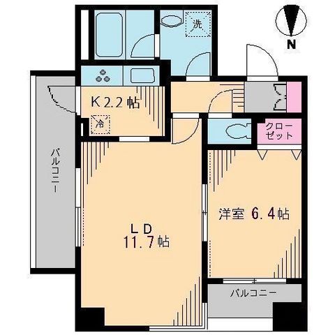 ブルソール信濃町の間取り