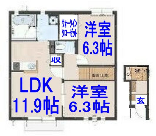 ユアメゾン小山Hの間取り