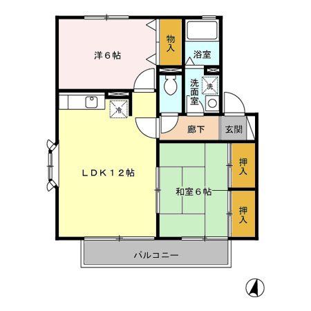 【さいたま市北区大成町のアパートの間取り】