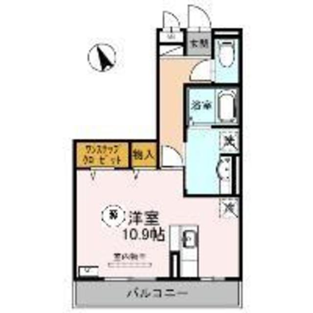 姫路市町坪のアパートの間取り