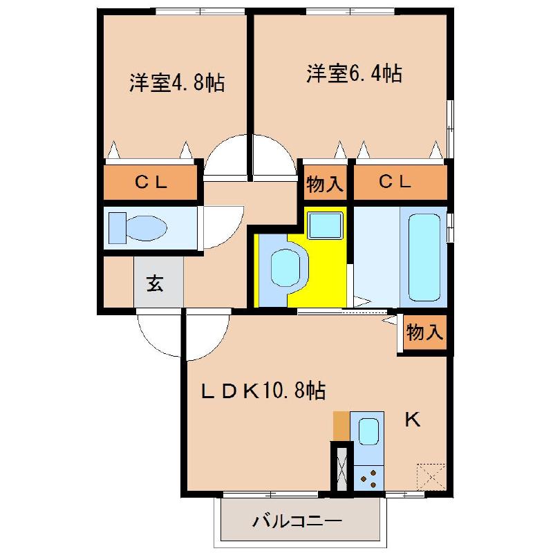 パル８６　Ａ棟の間取り