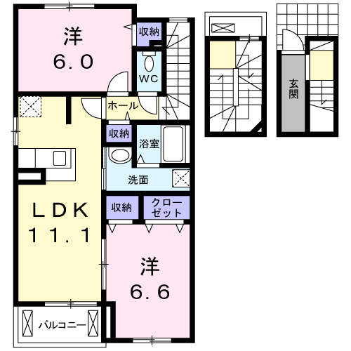 エクセランＶの間取り