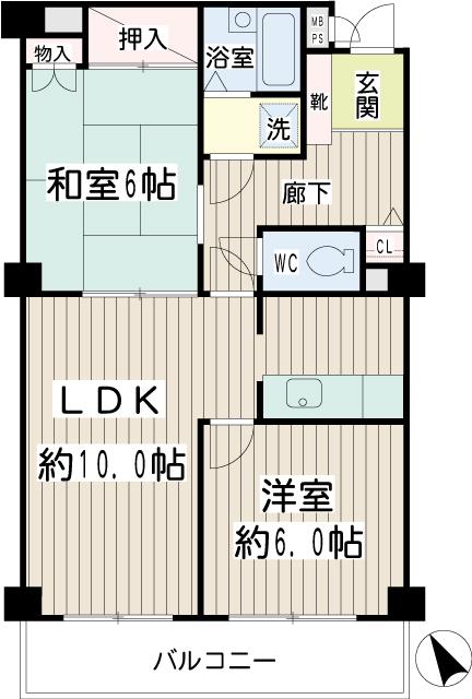 サニーテラス西寺尾の間取り