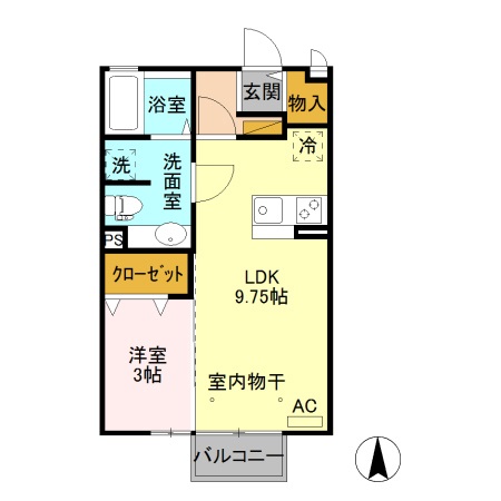 ルミエールやなせの間取り