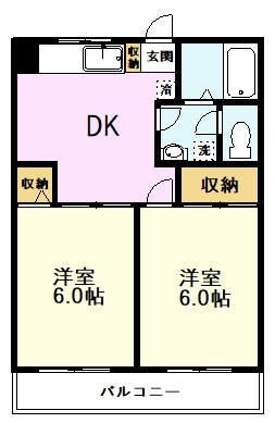 第2ハヤブサマンションの間取り