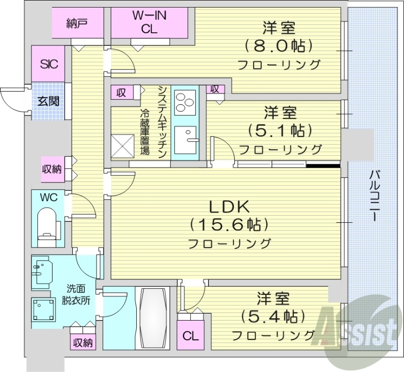 ONE札幌ステーションタワーの間取り