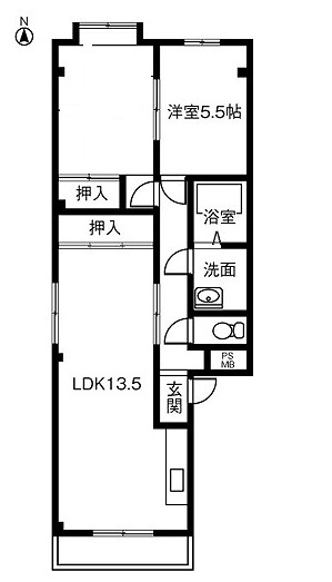 ルミエールＦの間取り