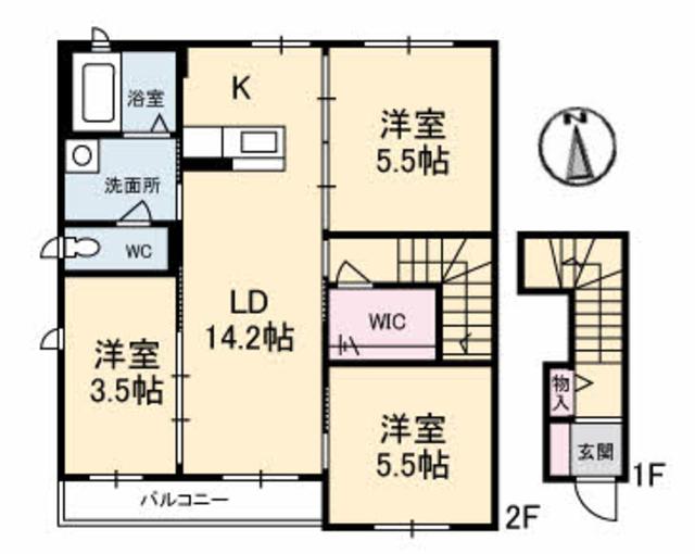 【グランビュー　Ｃ棟の間取り】