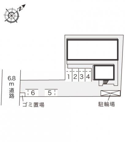 【レオパレスＦＵＴＵＲＥの駐車場】