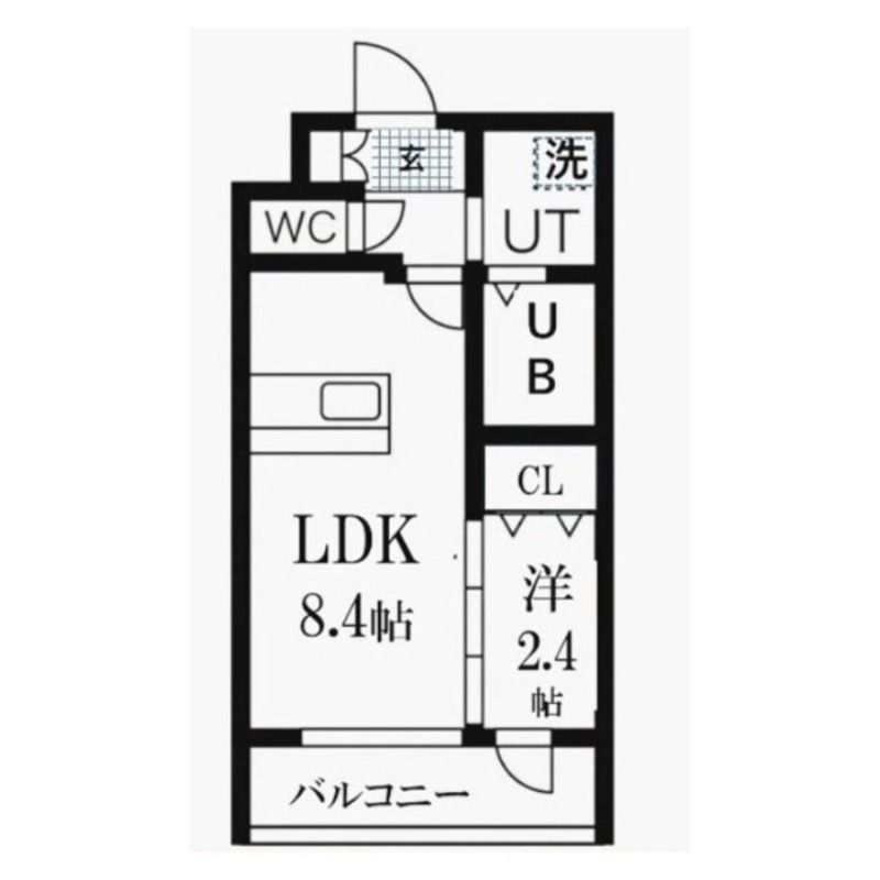 京都市南区吉祥院池ノ内町のマンションの間取り