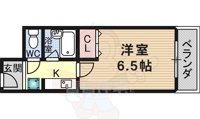 茨木市見付山のマンションの間取り