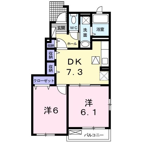 メゾン　ド　トフワ－ジュ　IIの間取り