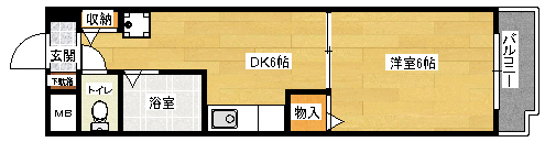 広島市南区西旭町のマンションの間取り