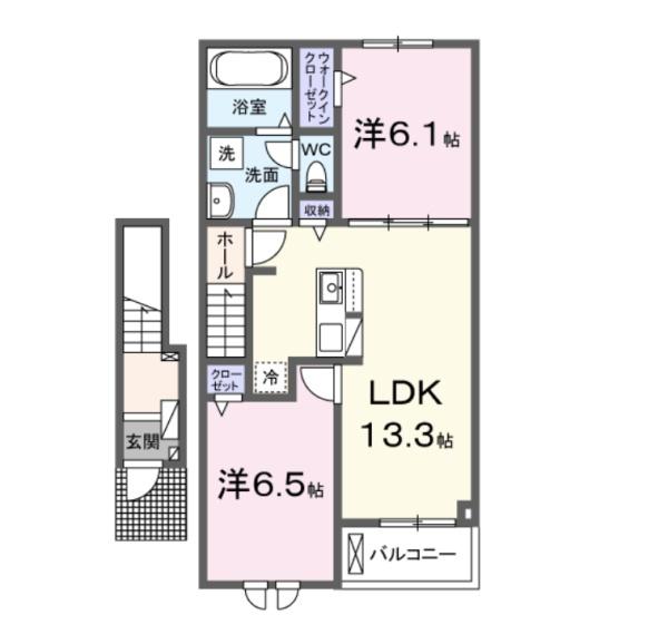 Ｃｏｒｓｏ　Ｐｒｅｓｓｏ２の間取り