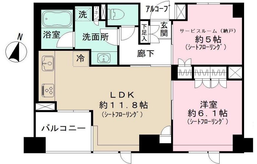 コスモ・イオ桜新町の間取り