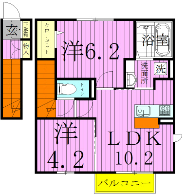 エスポワールIIの間取り