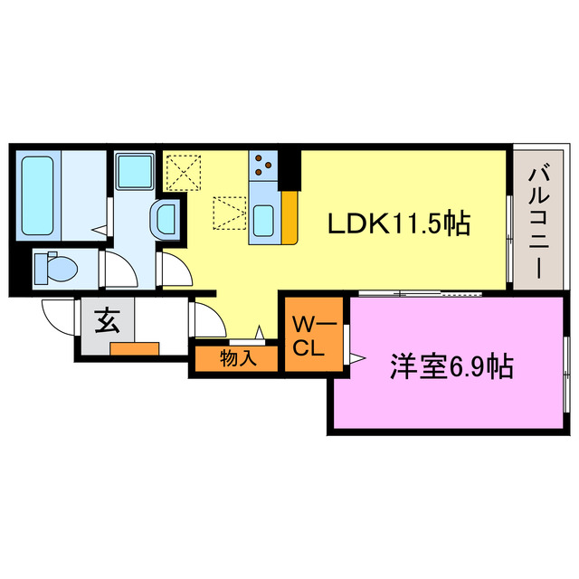 カレント新城の間取り