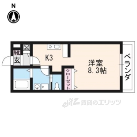 Ｋｅｙ’ｓＣｏｕｒｔ１の間取り