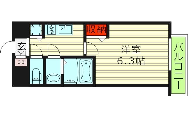 ゼオン大阪EASTの間取り