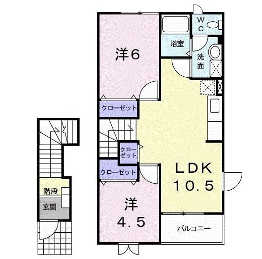 デメテールＢの間取り