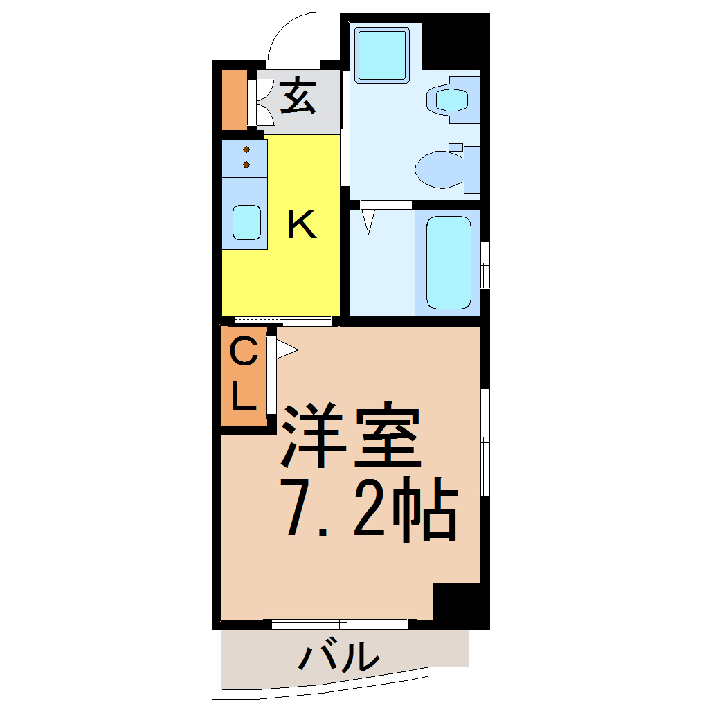 【名古屋市昭和区御器所のマンションの間取り】