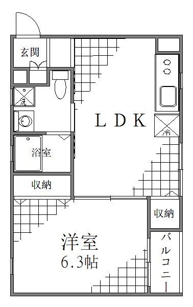 江東区猿江のマンションの間取り