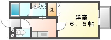 玉野市長尾のアパートの間取り