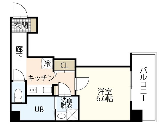 広島市西区中広町のマンションの間取り