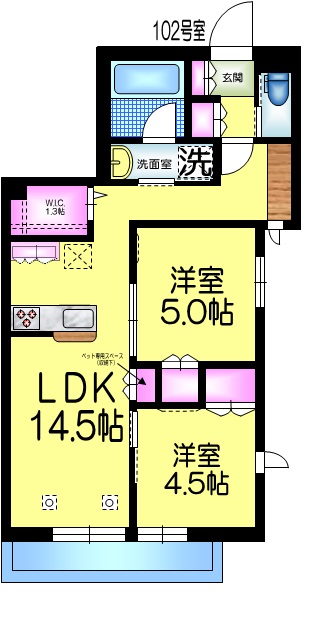 クレストの間取り