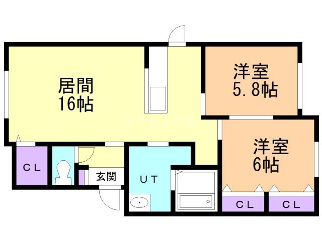 エレンシア大町　Ｂの間取り