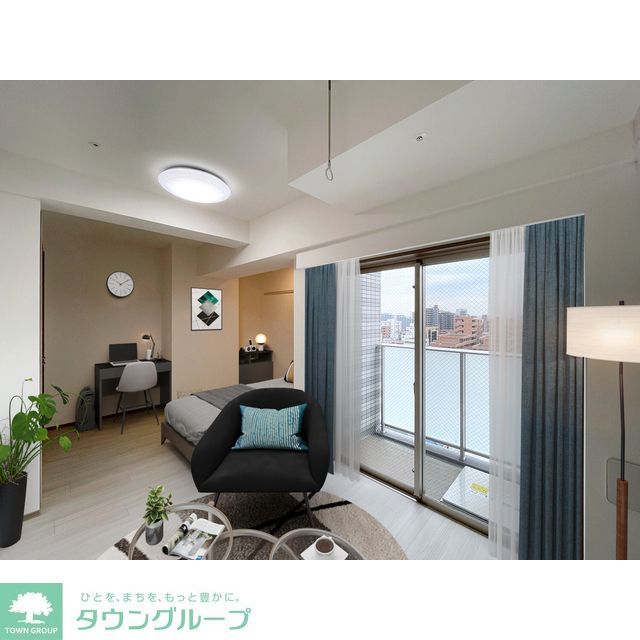 居室・リビング　家具・調度品等はCG加工です。実際の賃貸住居には含まれません