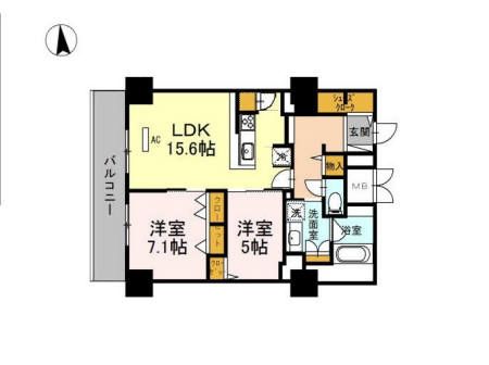 グランセジュール江坂 住居の間取り写真