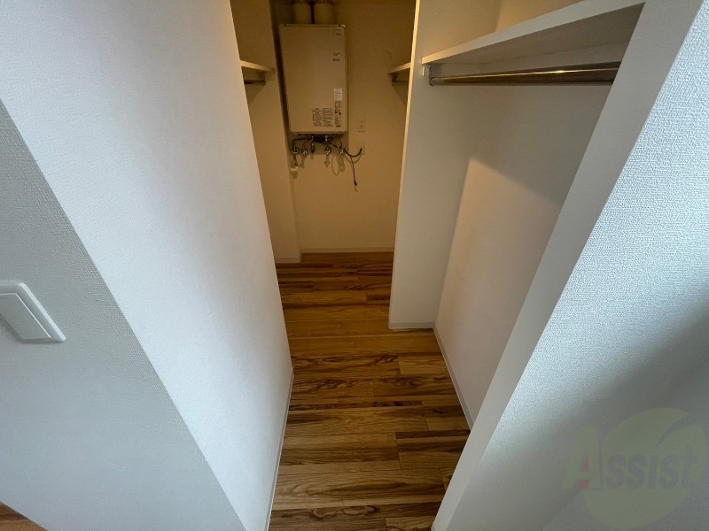 収納　クローゼット。荷物がたくさんあっても問題ないですね。